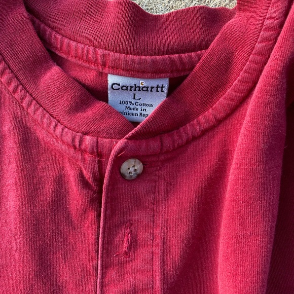 Carhartt long sleeve 1/4 button down vintage - Picture 2 of 2